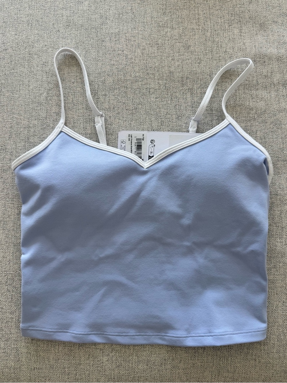 Alo Sold Out Airbrush Refined Bra Tank (Provence Blue) XXS